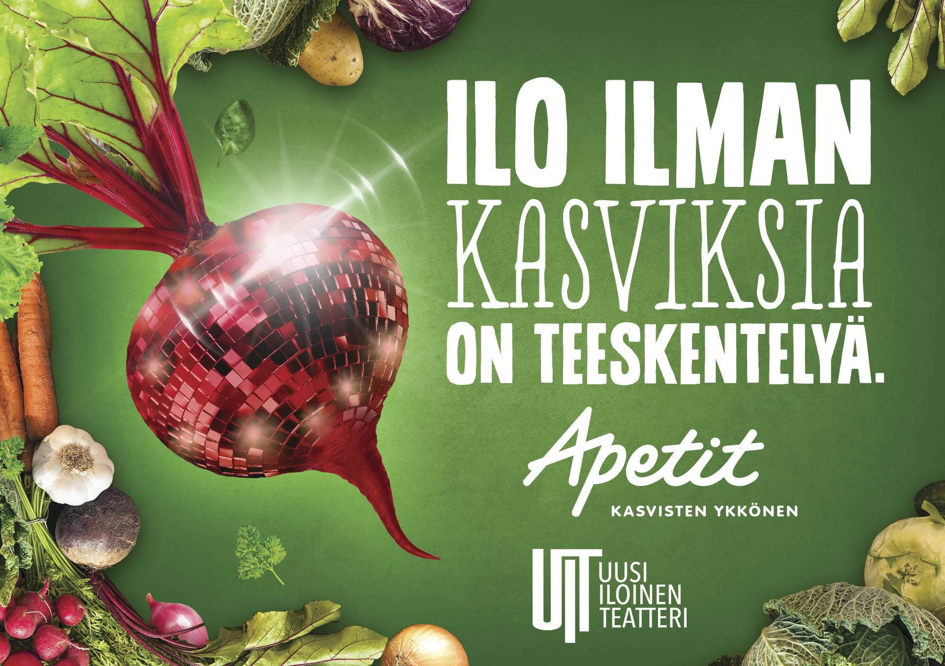 Ilo ilman kasviksia on teeskentelyä – Apetitin ja UIT:n yhteistyö saa jatkoa keväällä